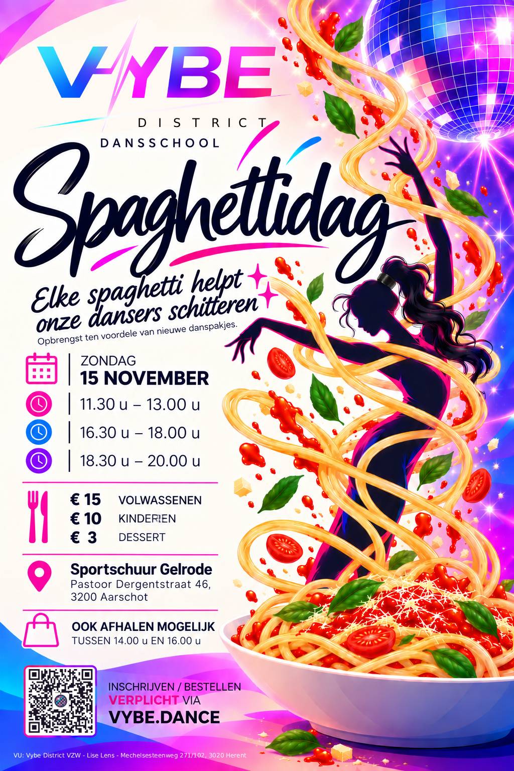 Affiche van Spaghettidag VYBE District